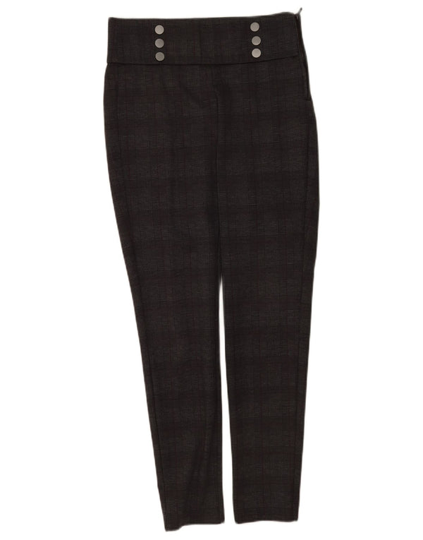 Zara Womens Leggings UK 12 Medium Grey Check