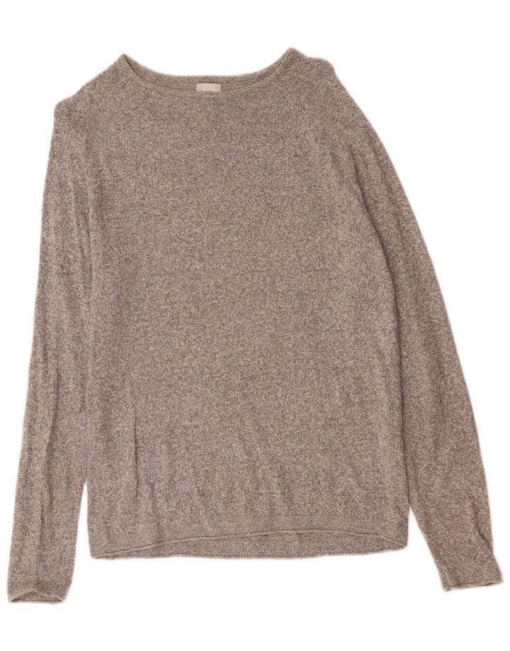 Zara Herre Top Langærmet Stor Grå Flecked