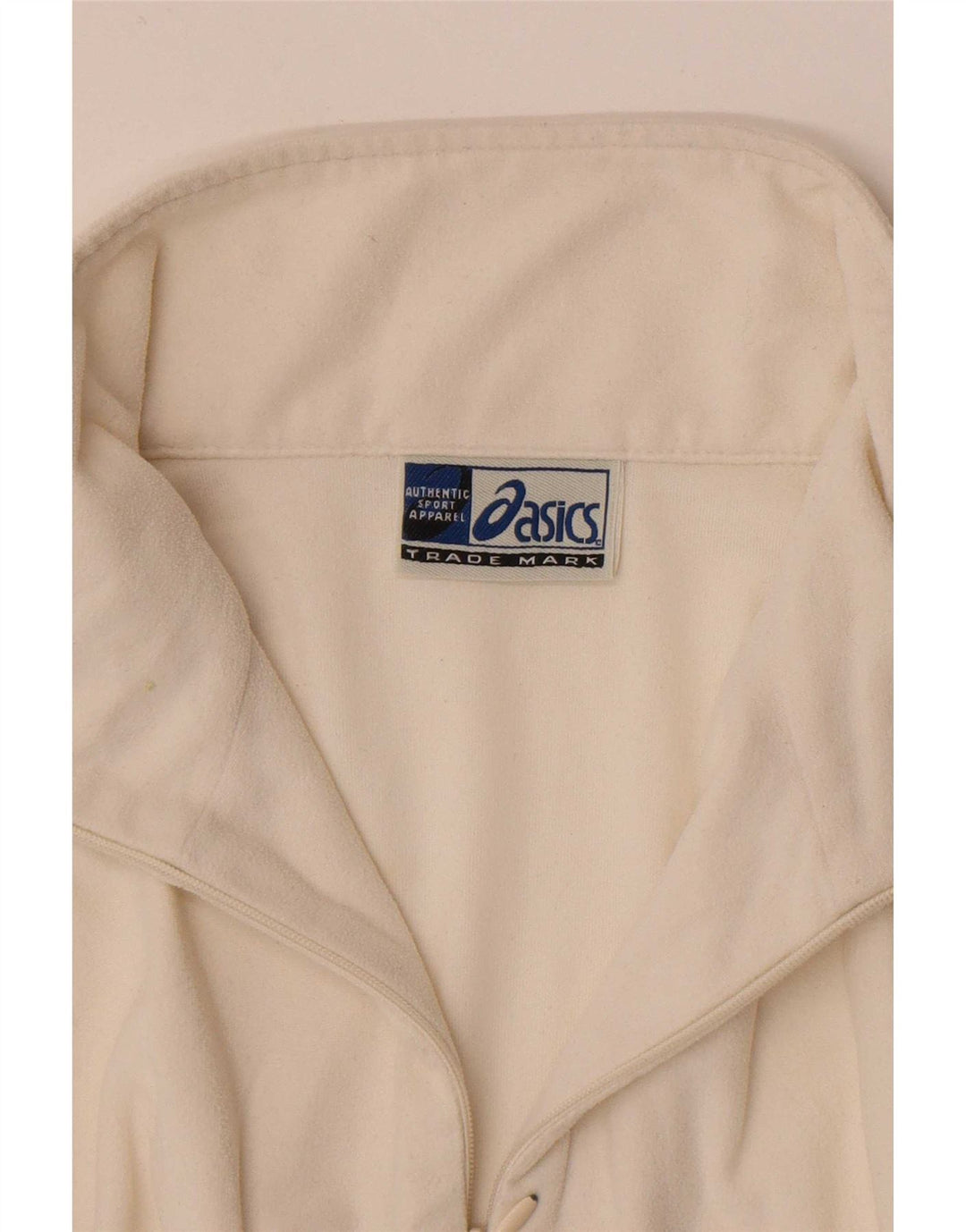 Asics Dame Fleece Jumper med lynlås DK 14 Medium White Polyester