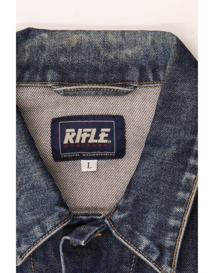 Rifle Herre denimjakke UK 40 Large Blue Cotton