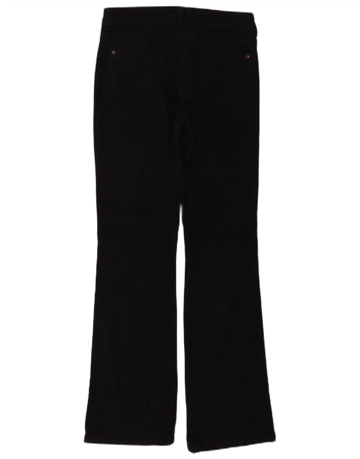 Marks & Spencer Dame Long Bootcut Jeans UK 10 Small W28 L33 Black Bomuld