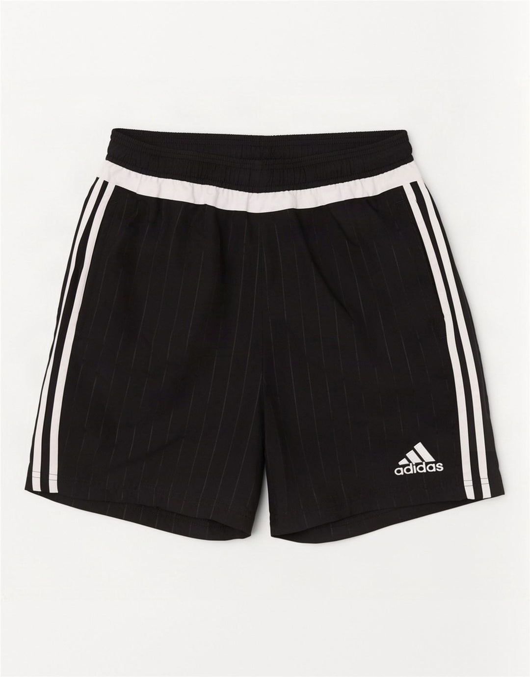 Adidas Sportshorts til mænd mellem sort stribet polyester