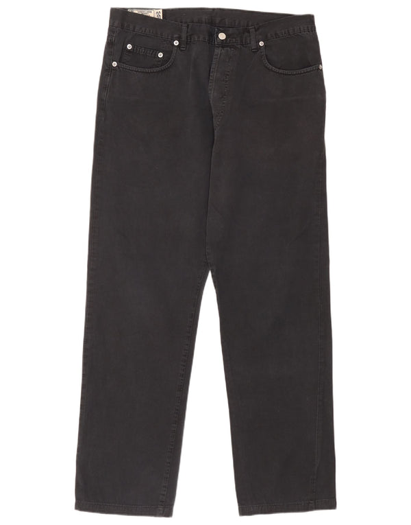 Uniform Herre Straight Jeans W36 L30 Sort Bomuld