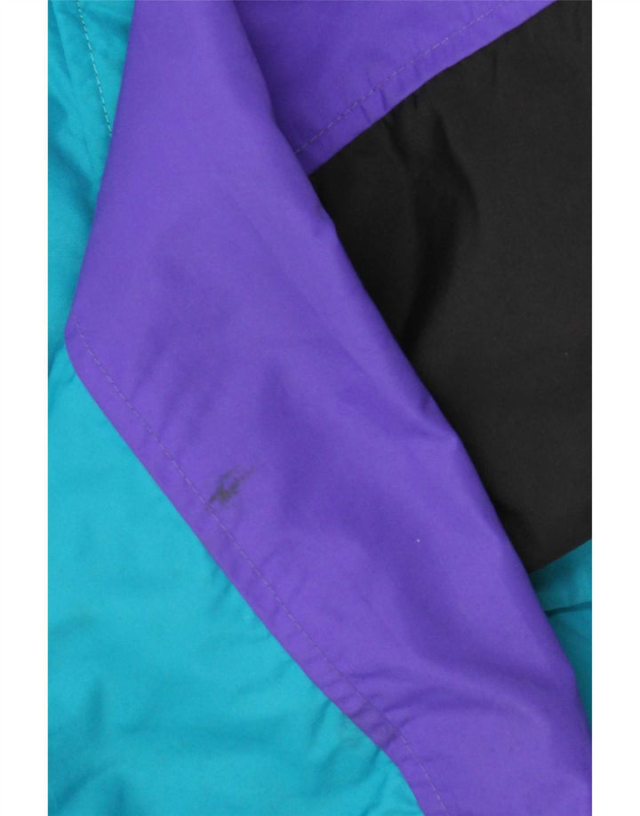 Columbia Dame Oversized Skijakke UK 14 Medium Turkis Colourblock
