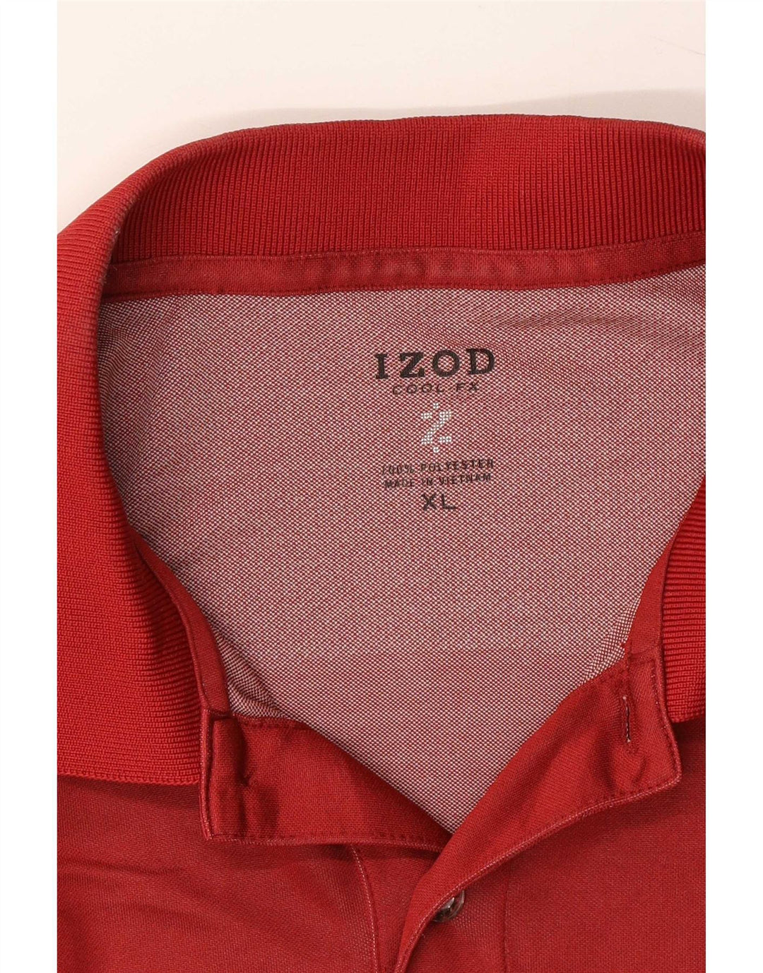 Izod Polo Shirt til mænd XL Rød Polyester