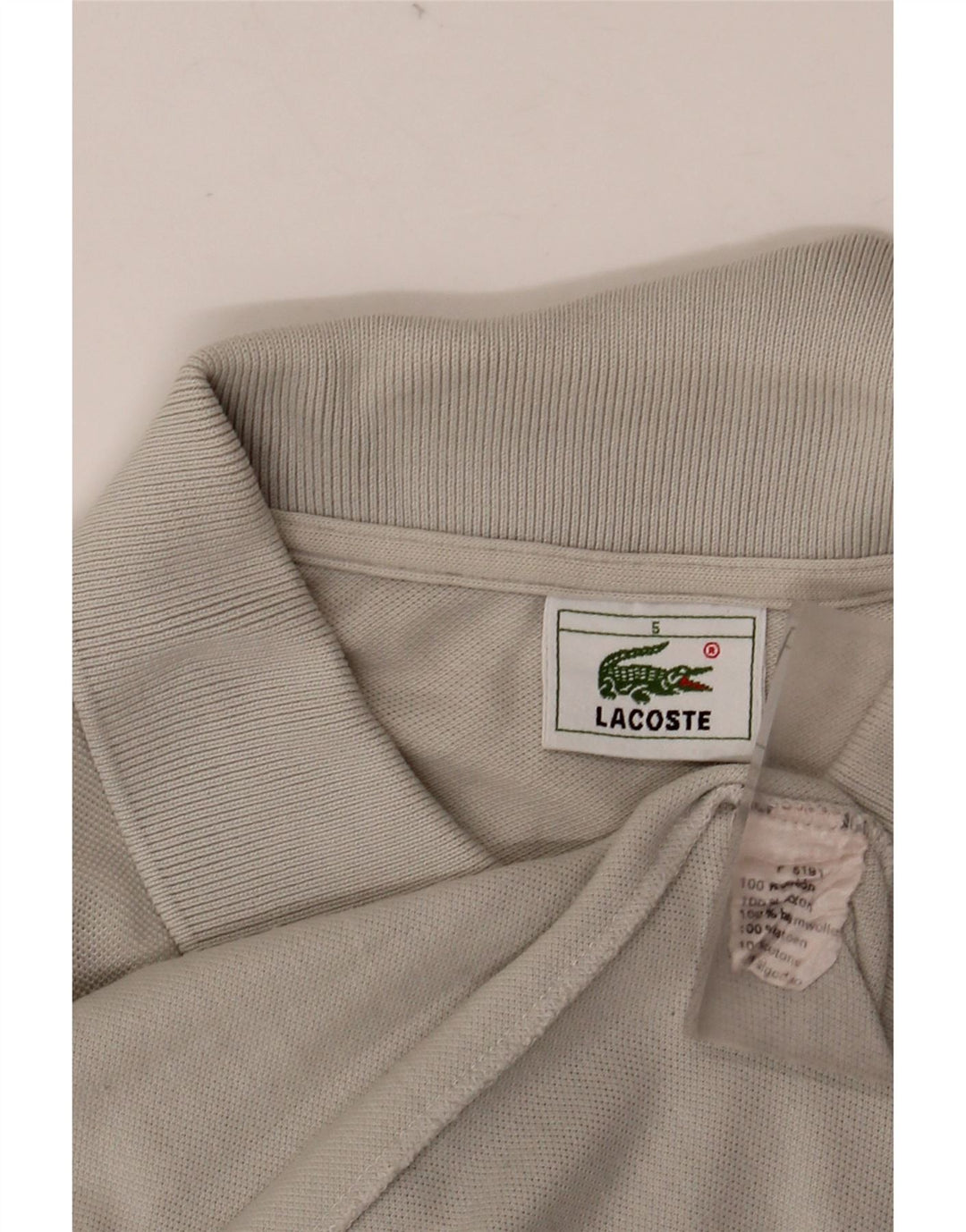 LACOSTE Poloshirt til mænd str. 5 Large Grå Bomuld