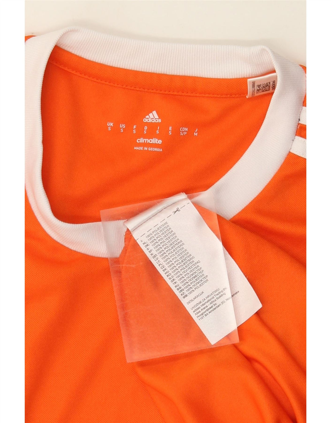 Adidas Herre Climalite T-Shirt Top Lille Orange Polyester