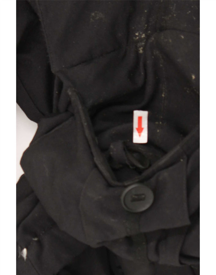 Adidas Herre Hooded Padded Coat UK 40 Large Black Nylon