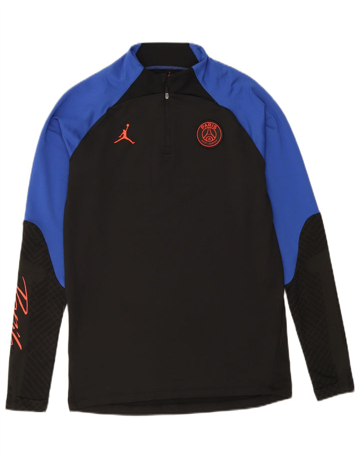 Jordan Herre Slim Fit Grafisk Top Langærmet Lille Sort