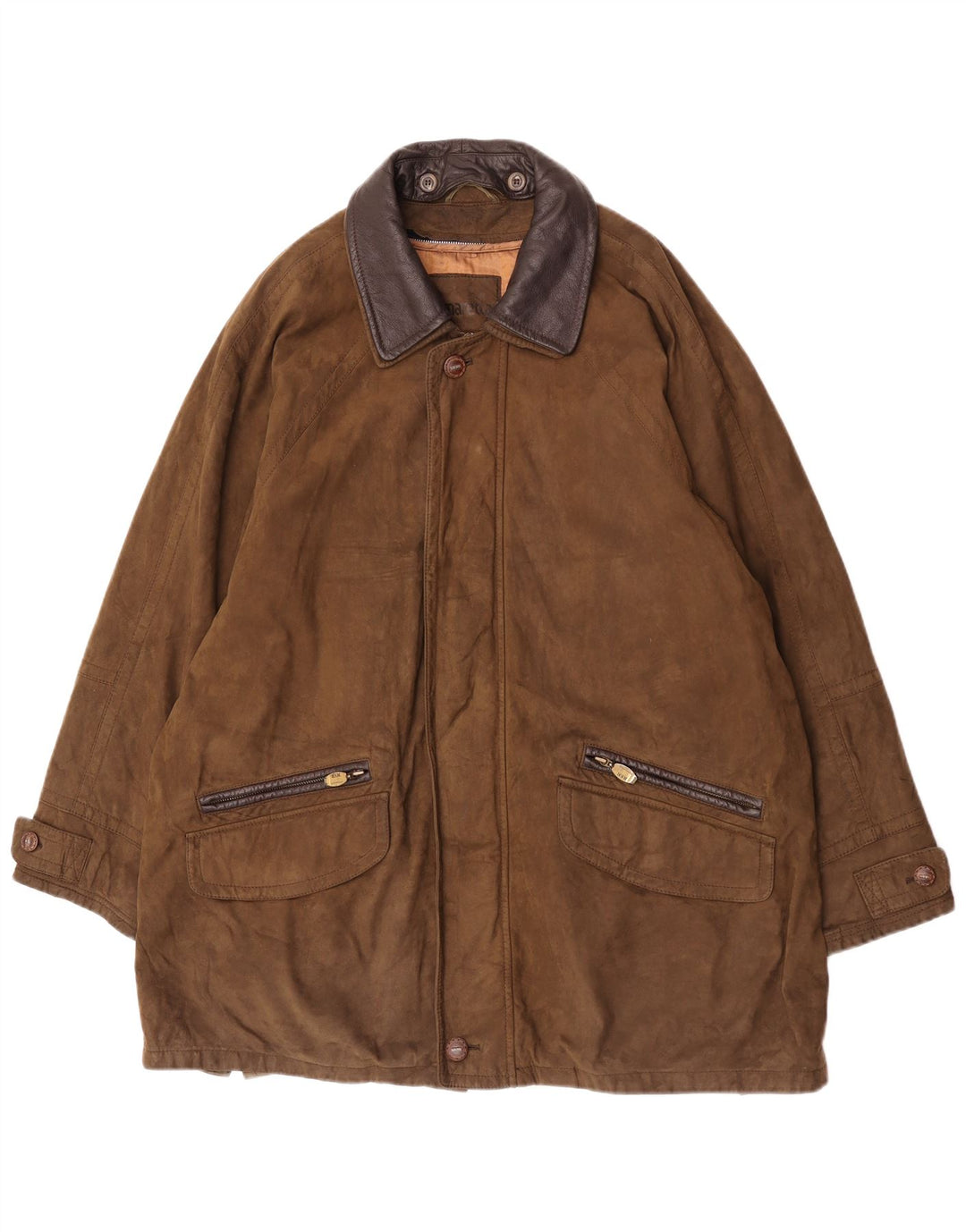B.S.M Overfrakke til mænd UK 42 XL Khaki Polyamid