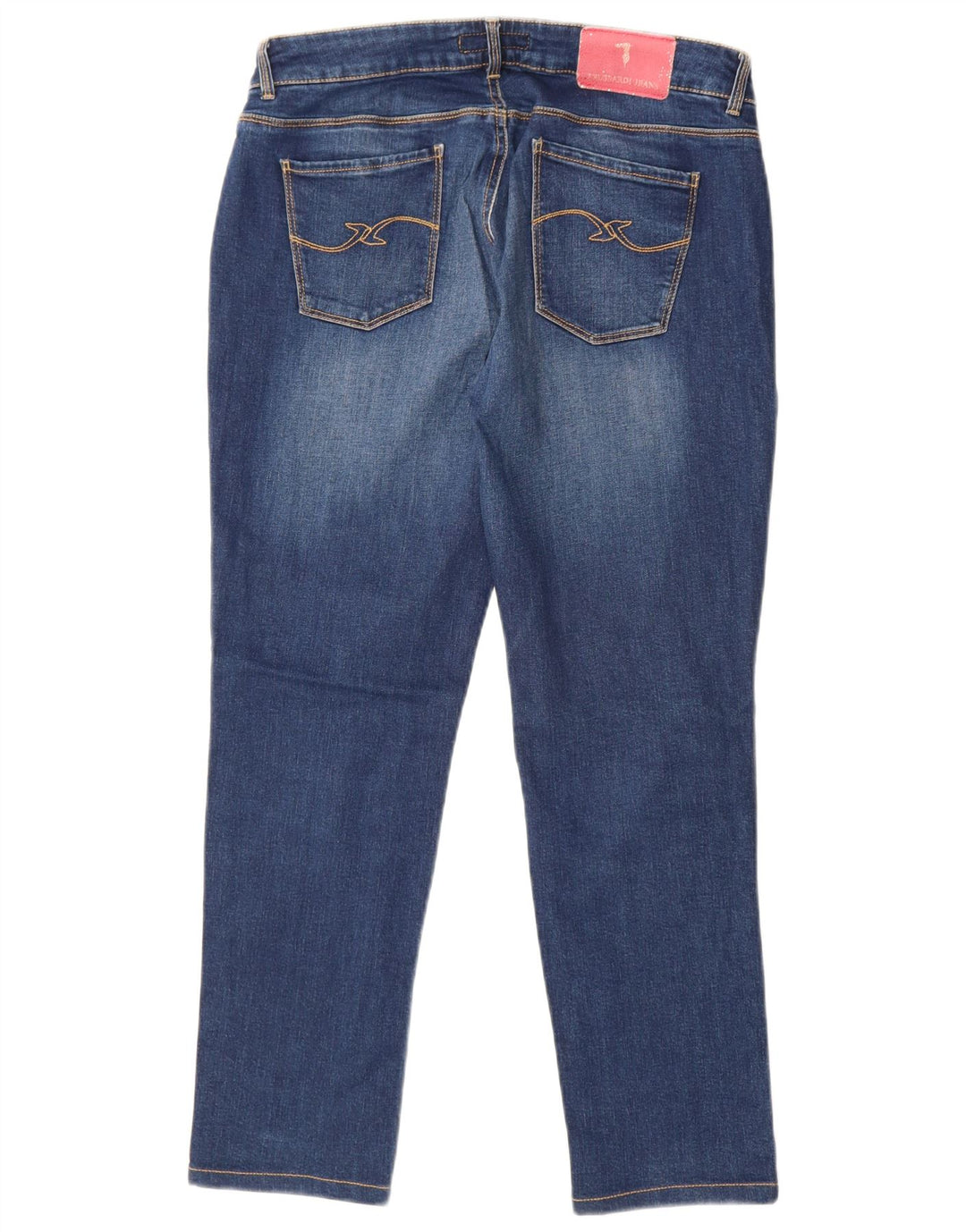 Trussardi Dame Slim Jeans W33 L27 Blå Bomuld