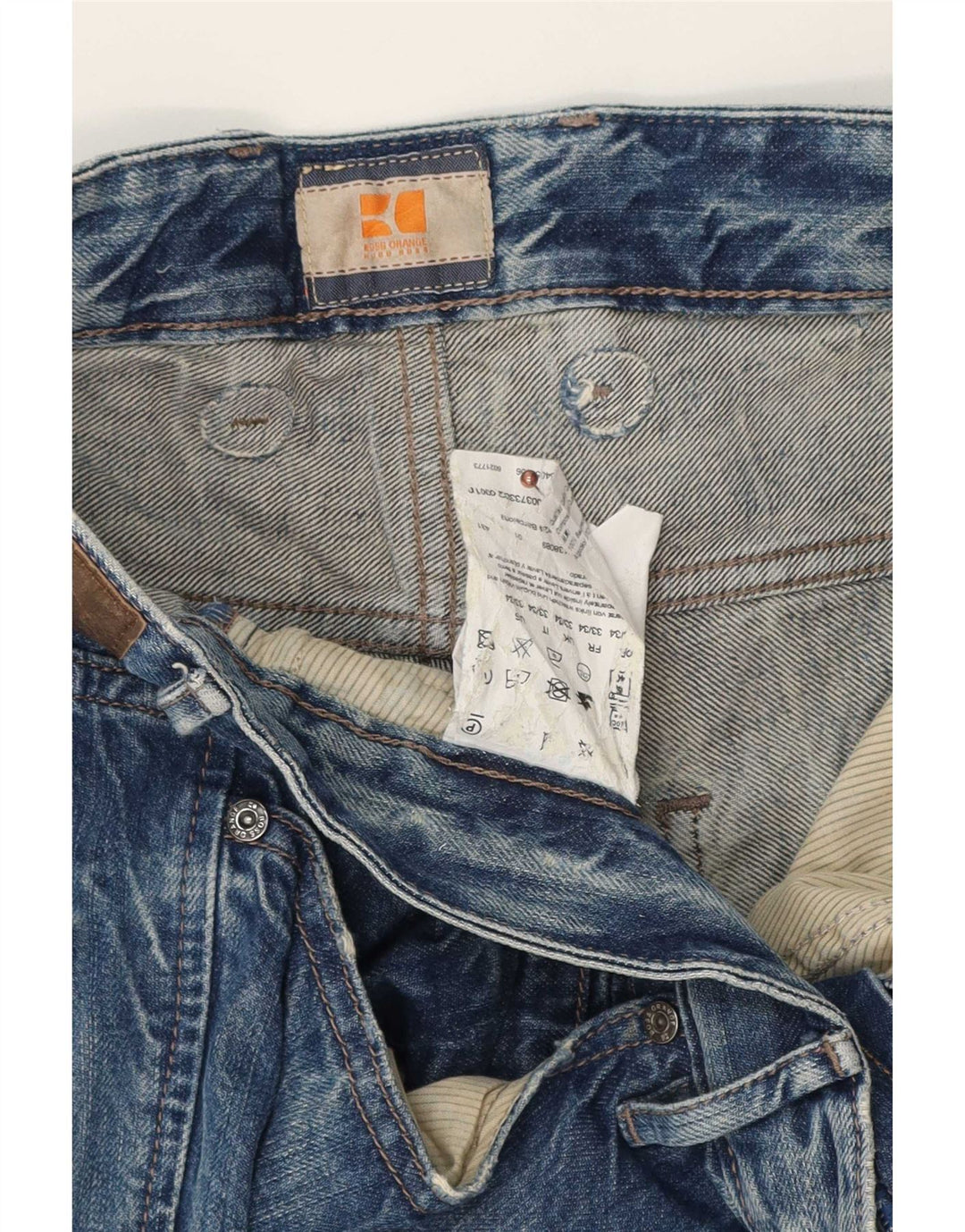 Hugo Boss Herre Slim Jeans W33 L34 Blå Bomuld