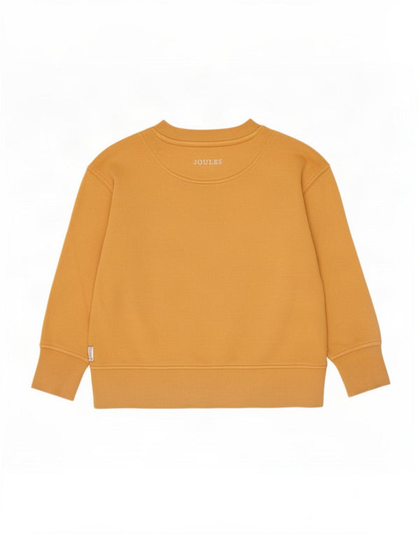 Joules Boys Grafisk Sweatshirt Jumper 2-3 år Gul Bomuld