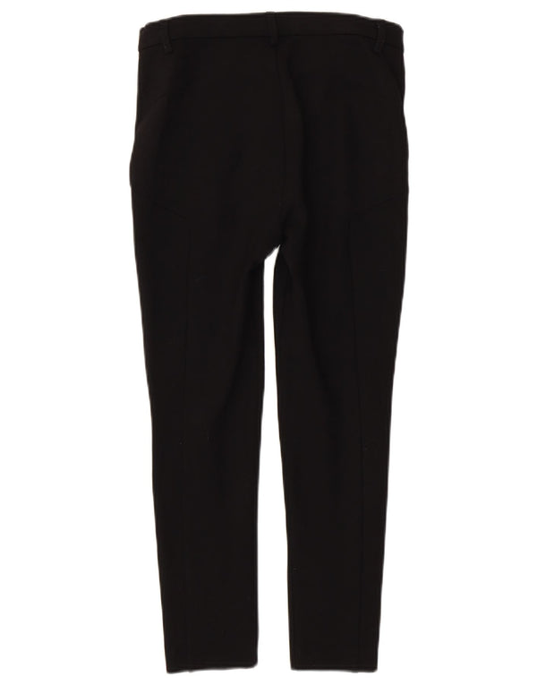 Zara Dame Skinny Cropped Trousers Small W26 L24 Sort