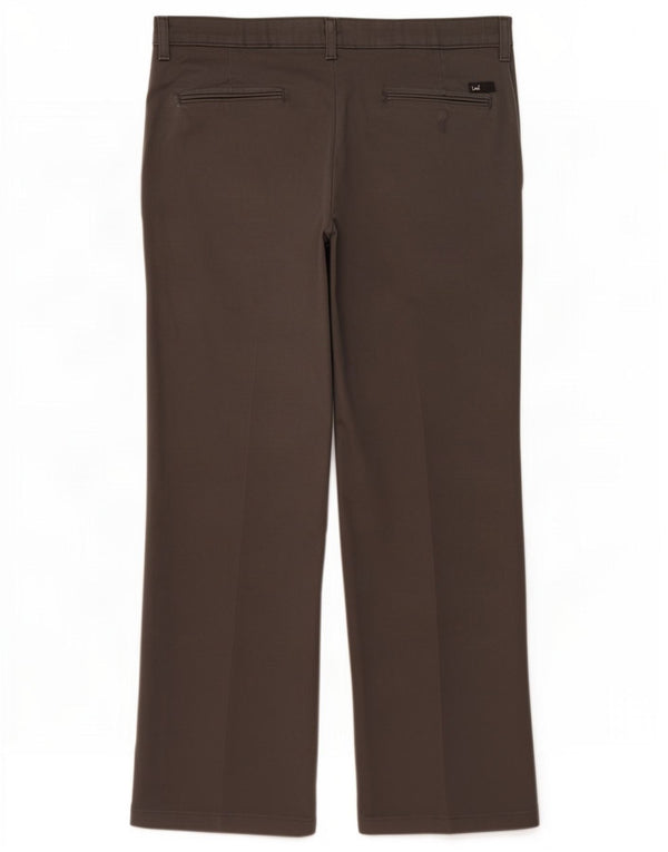 Lee Mens Comfort Fit Straight Chino Bukser W36 L30 Grå Bomuld