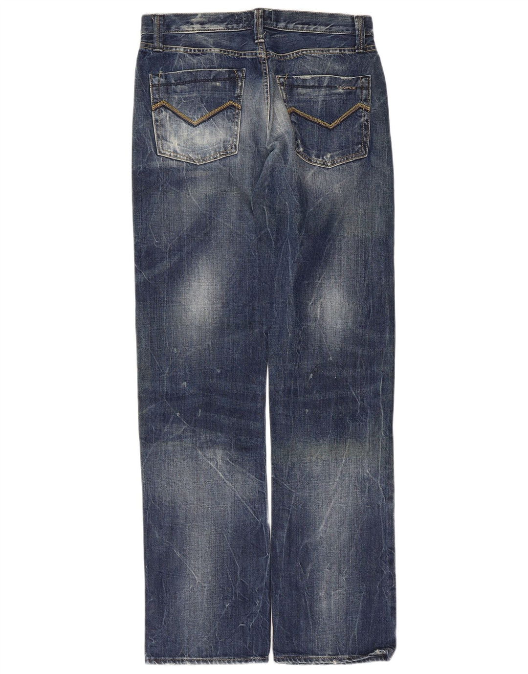 ENERGIE Straight jeans til mænd W32 L34 blå bomuld
