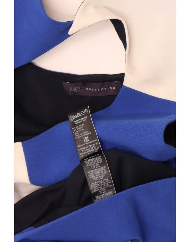 Marks & Spencer Womens Sheath Dress UK 8 Small Multicolor Colourblock