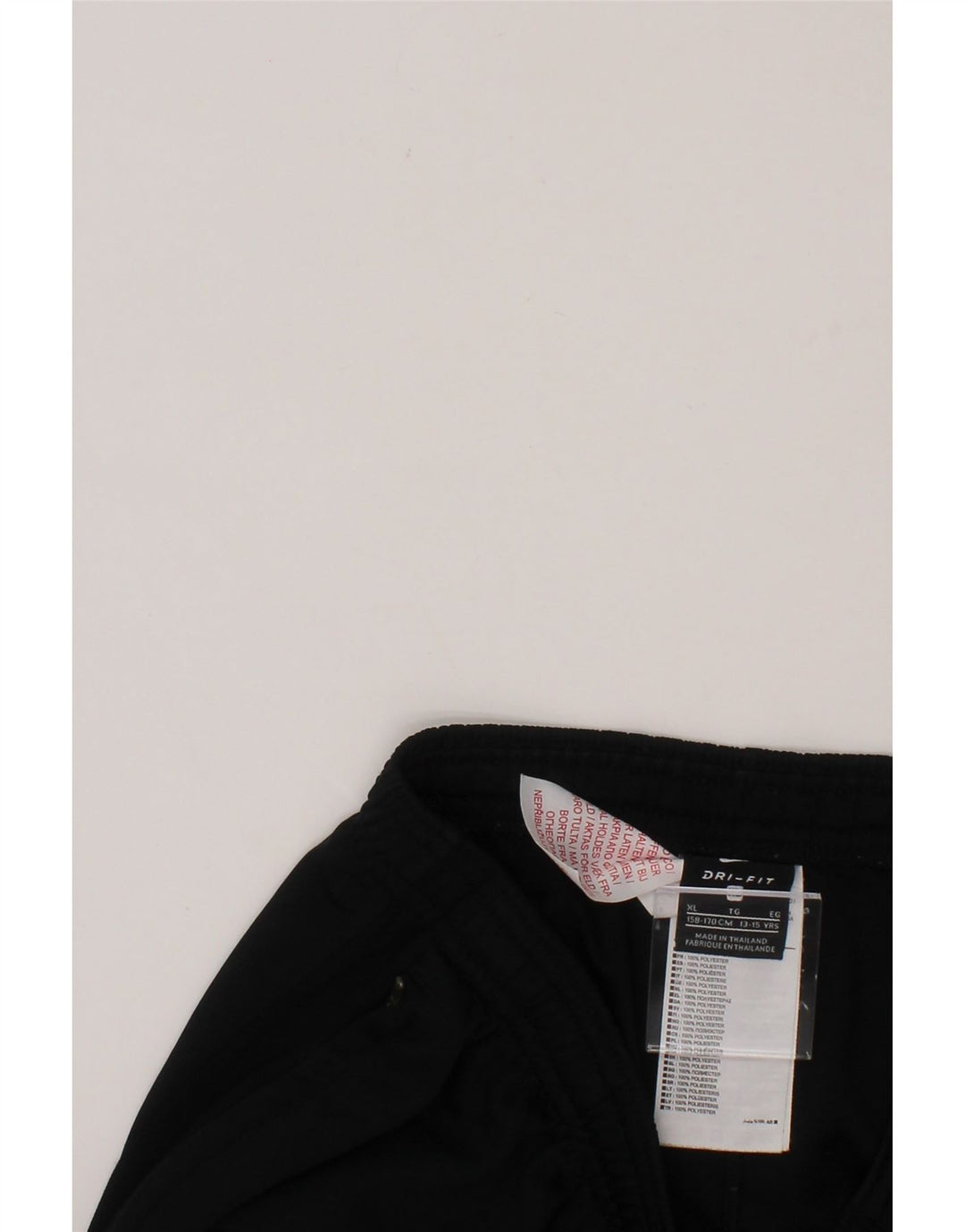NIKE Boys Tracksuit Trousers 13-14 Years XL Black Polyester Vintage Nike and Second-Hand Nike from Messina Hembry 