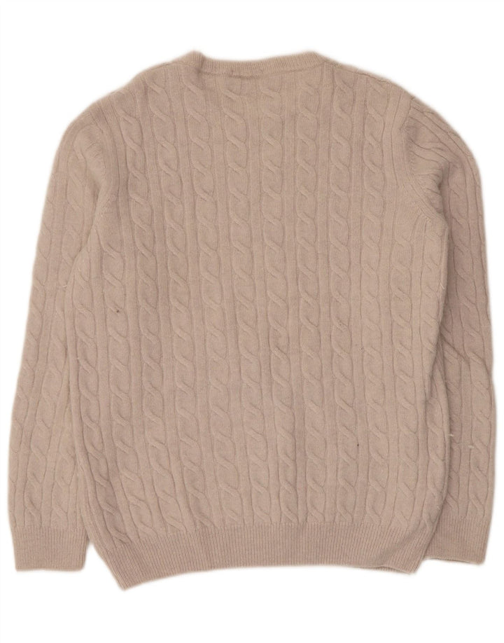 TIMBERLAND Herre sweater med rund hals, medium beige uld