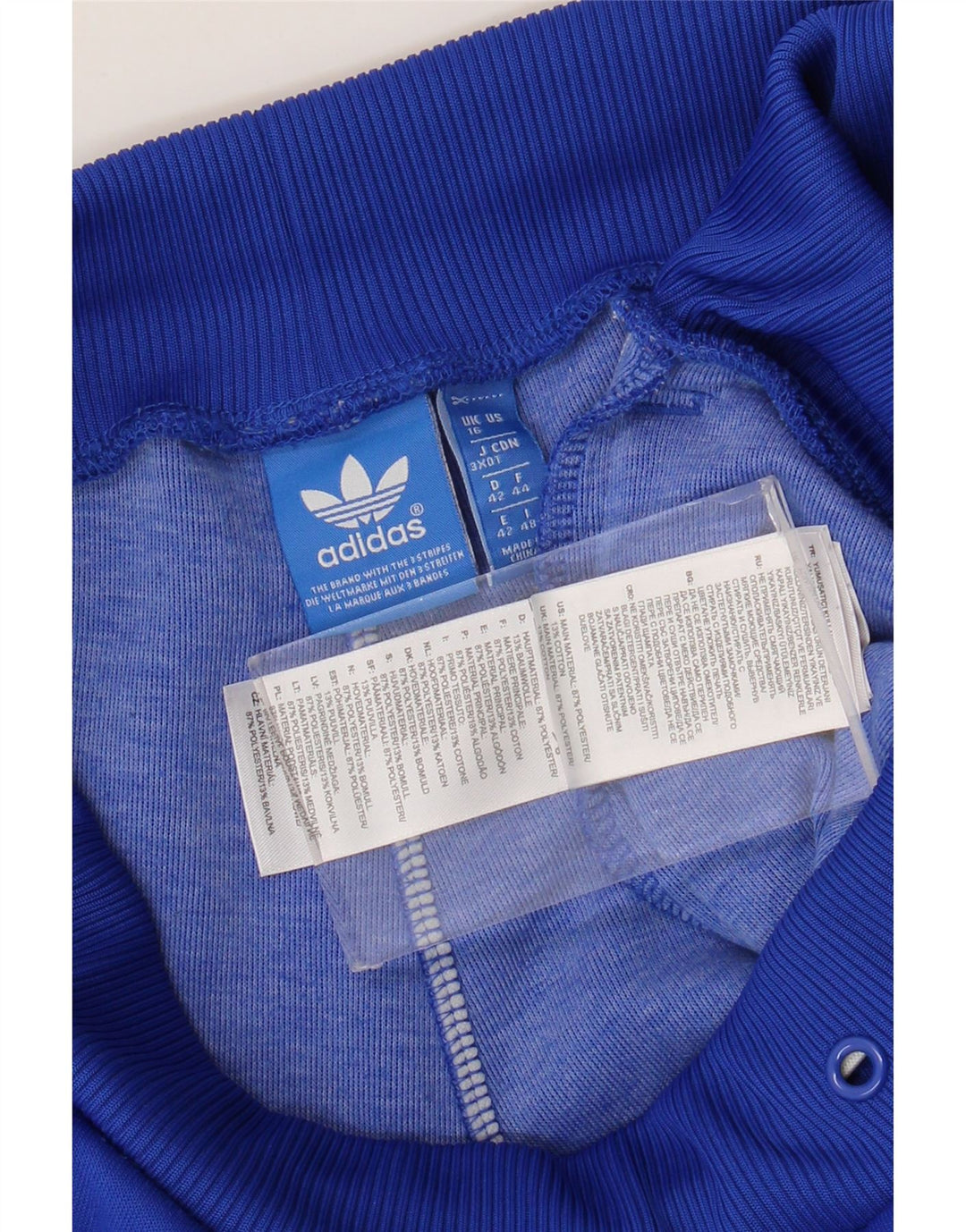 Adidas Dame træningsdragt Bukser Joggers UK 16 Large Blue Polyester