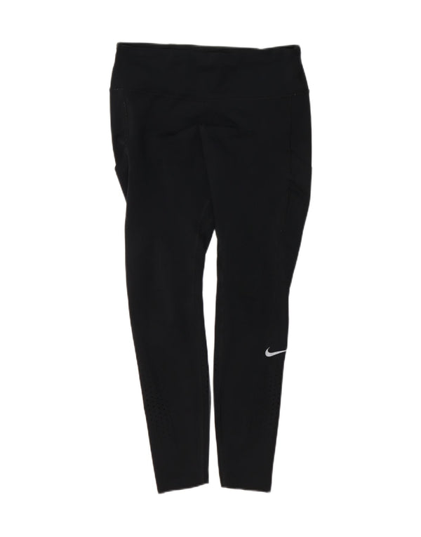 Nike Womens Crop Leggings UK 14 Large Black