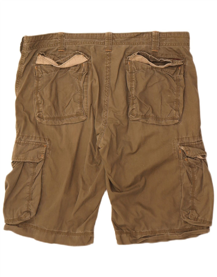 Marlboro Classics Herre Cargo Shorts W38 XL Khaki Bomuld