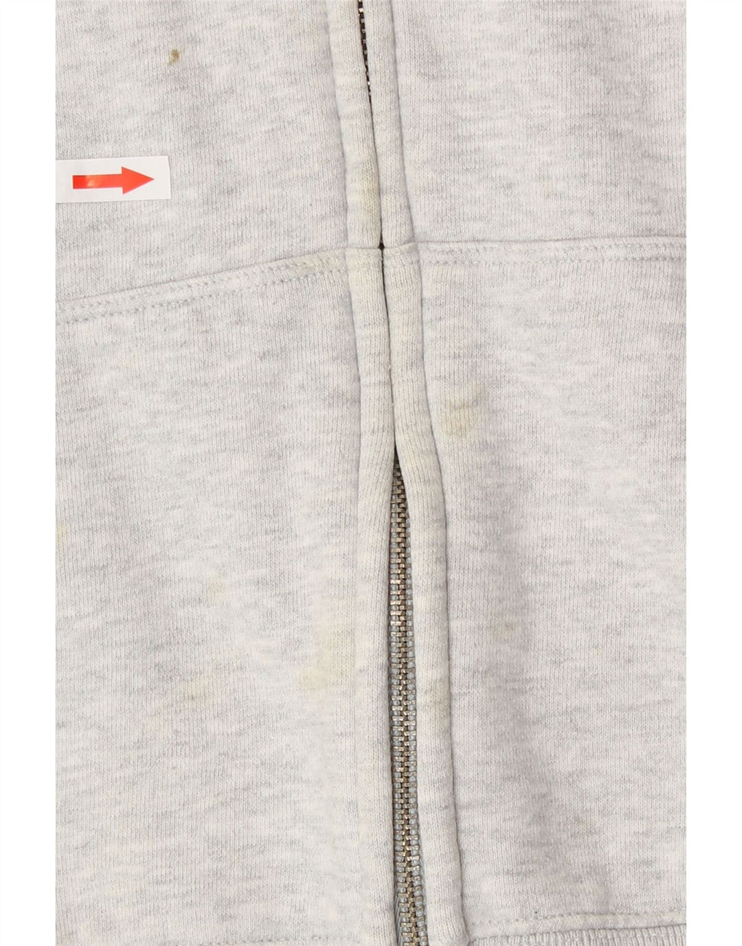 Gap Dame Grafisk Hættetrøje Sweater med lynlås Stor Grå Bomuld