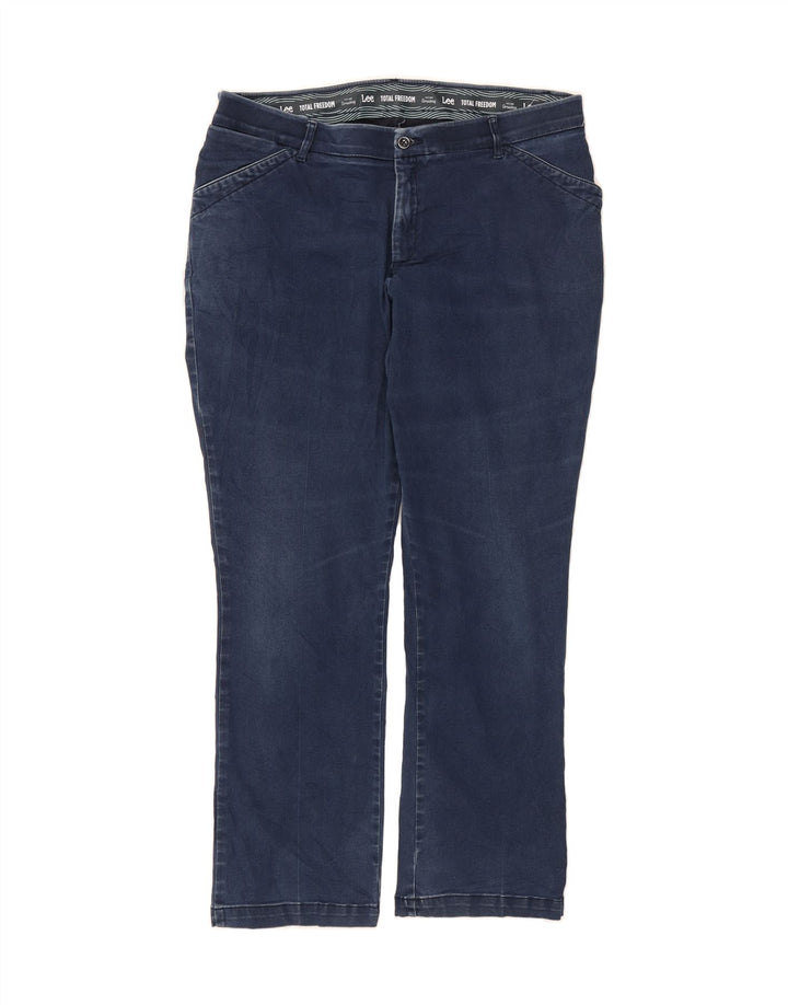 LEE Womens Straight Jeans US 18 2XL W36 L29 Blue Cotton Vintage Lee and Second-Hand Lee from Messina Hembry 