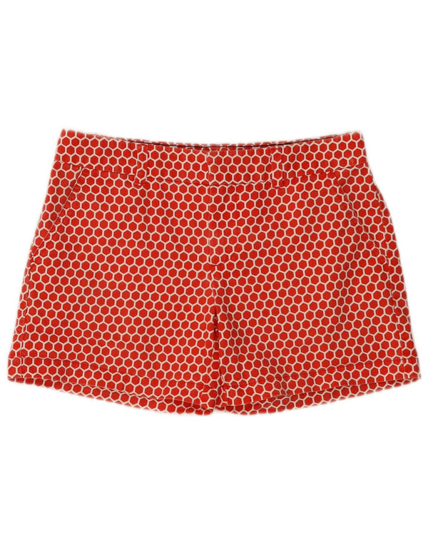 Tommy Hilfiger Chino Shorts til kvinder US 2 XS W30 Rød Geometrisk Bomuld