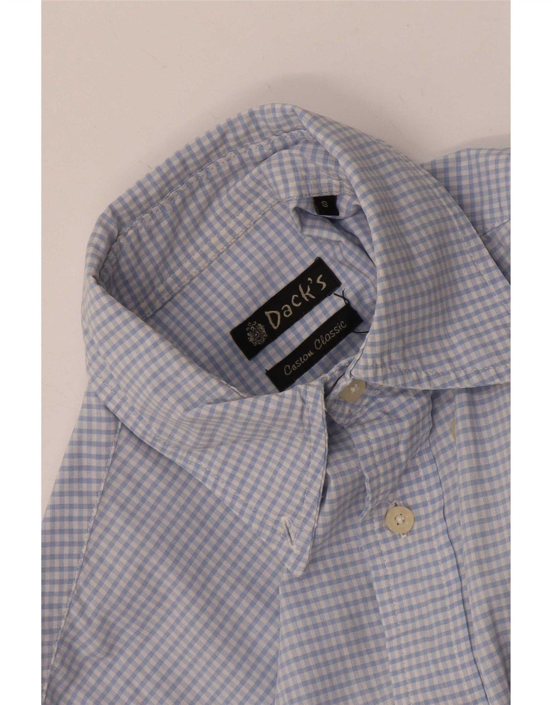 Dacks herreskjorte lille blå Gingham