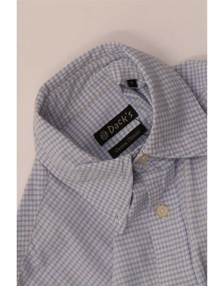 Dacks herreskjorte lille blå Gingham