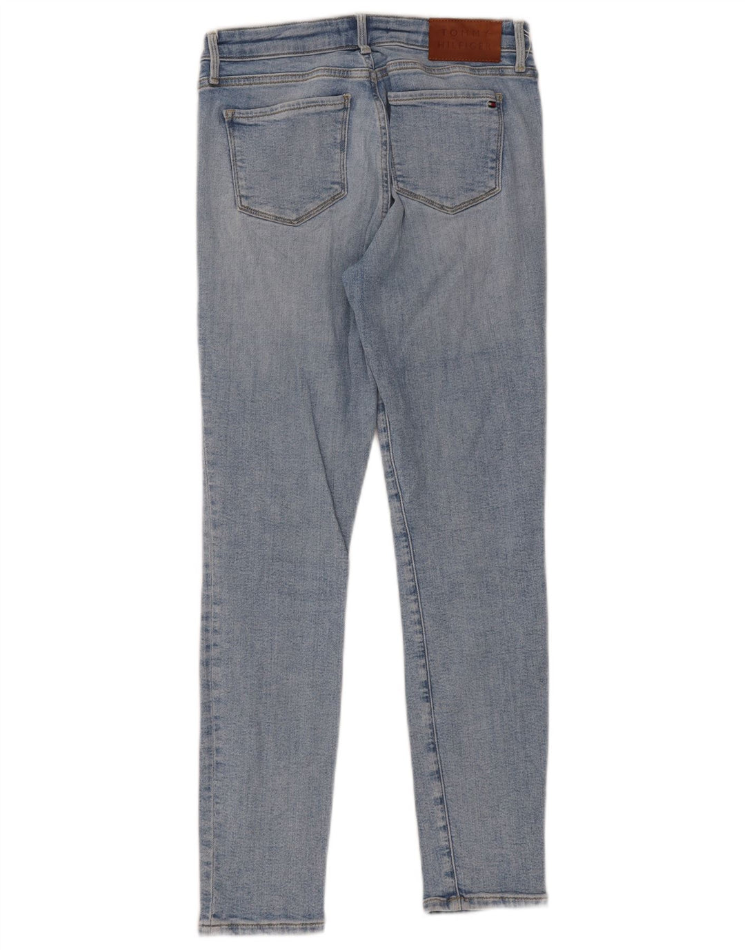 Tommy Hilfiger Dame Distressed Slim Jeans W28 L27 Blå Bomuld