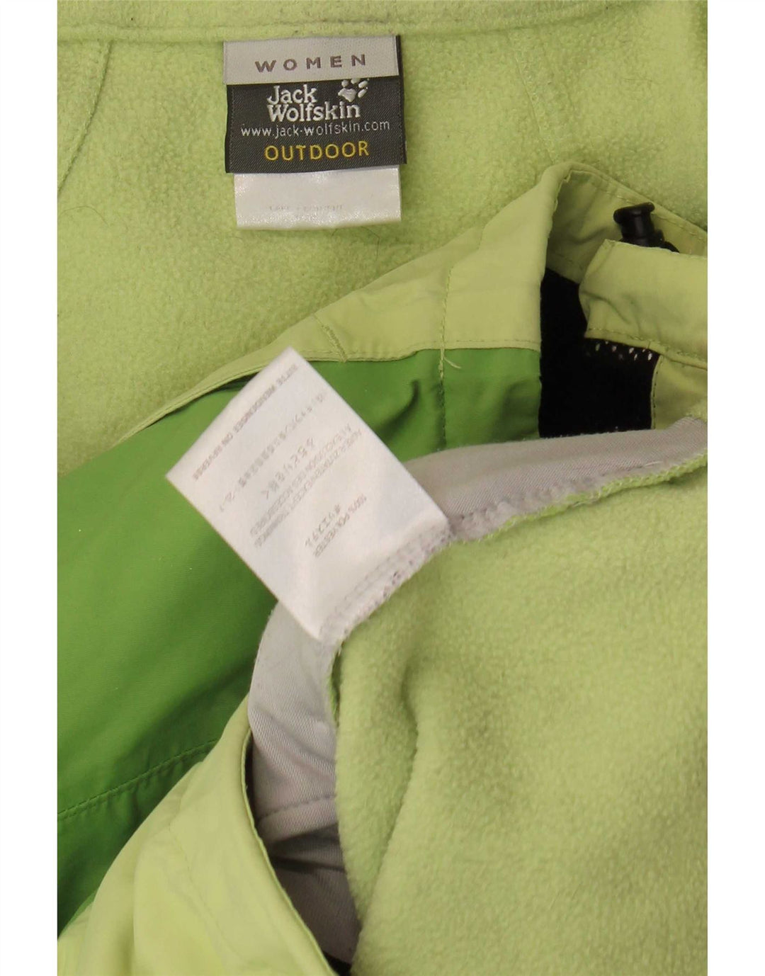 Jack Wolfskin Dame hætte vindjakke UK 14/16 Large Green
