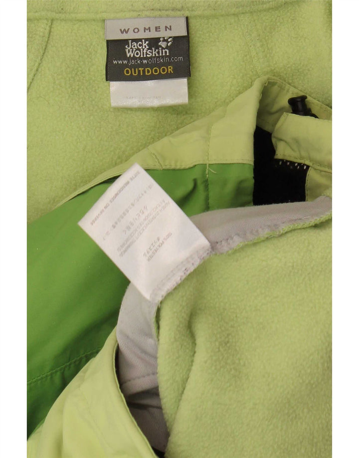 Jack Wolfskin Dame hætte vindjakke UK 14/16 Large Green