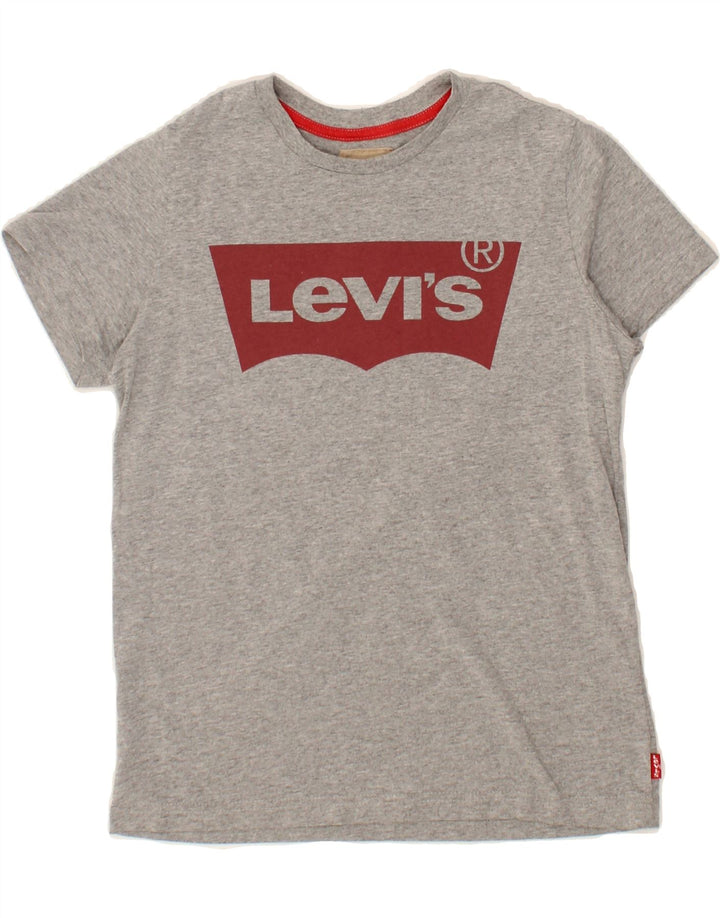 LEVI'S Boys Graphic T-Shirt Top 11-12 Years Grey Cotton Vintage Levi's and Second-Hand Levi's from Messina Hembry 
