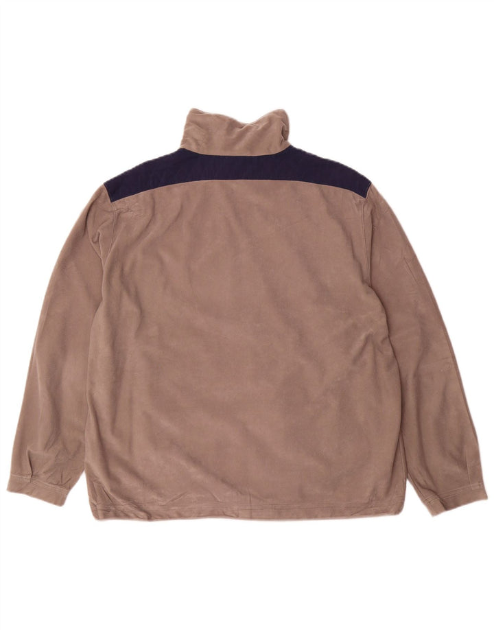 Diadora Herre Velour Træningsdragt Top Jakke Stor Grå Colourblock