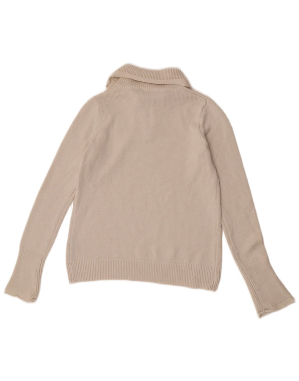 Zara Sweater med lynlås til kvinder UK 12 Medium White