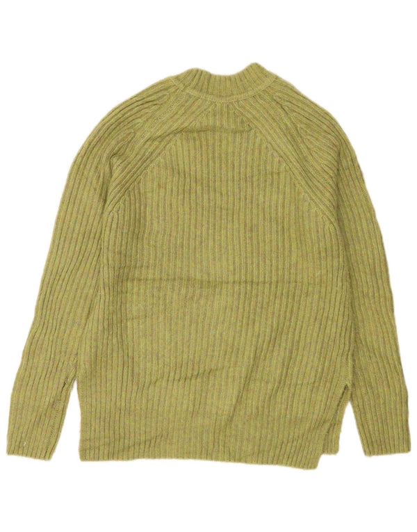 Marks & Spencer Dame Turtle Neck Jumper Sweater UK 10 Small Green