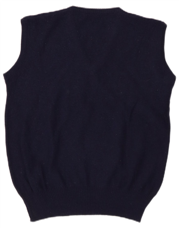 SERGIO TACCHINI Damevest Tank Top UK 14 Mellem marineblå stribet uld