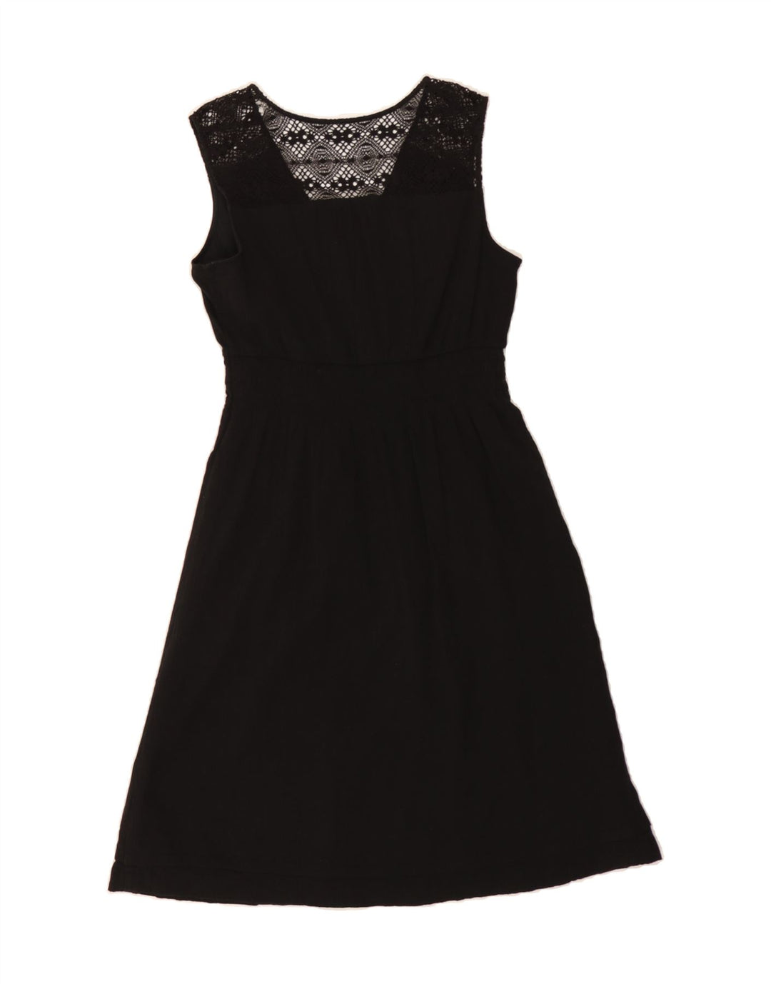 EDDIE BAUER Womens Sleeveless A-Line Dress US 8 Medium Black Cotton Vintage Eddie Bauer and Second-Hand Eddie Bauer from Messina Hembry 