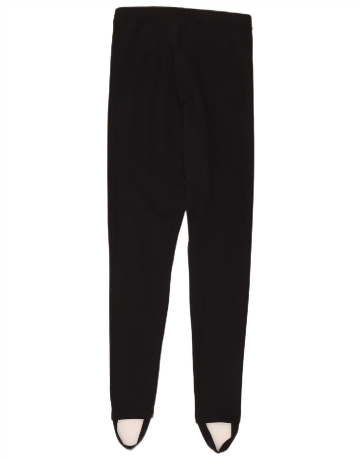 ADIDAS Dame Stigbøjle Leggings UK 10 Small Black Polyester