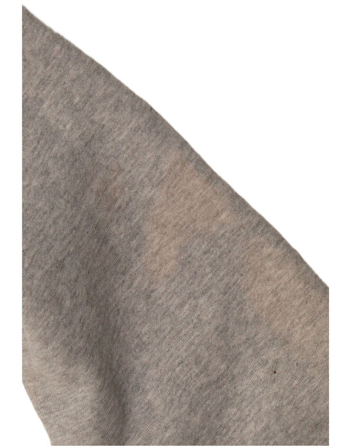 CREW TØJ Herre Zip Neck Sweatshirt Jumper XL Grå Bomuld