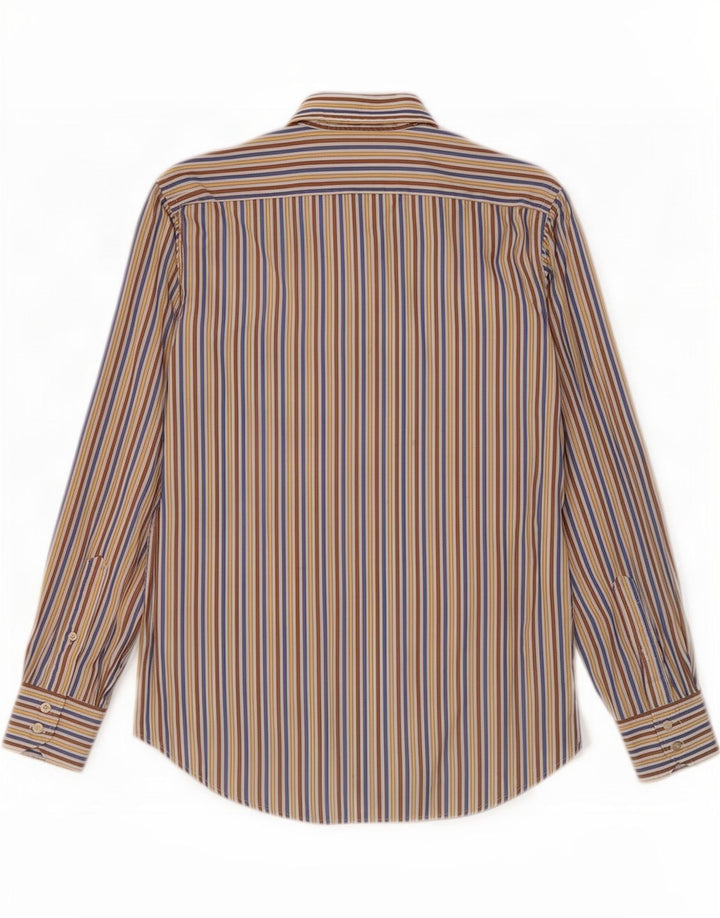 Brooksfield Herre Slim Fit skjorte størrelse 39 Medium Flerfarvet nålestribe