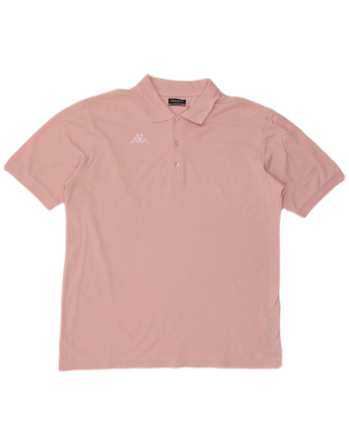 Kappa herre poloshirt XL Pink bomuld