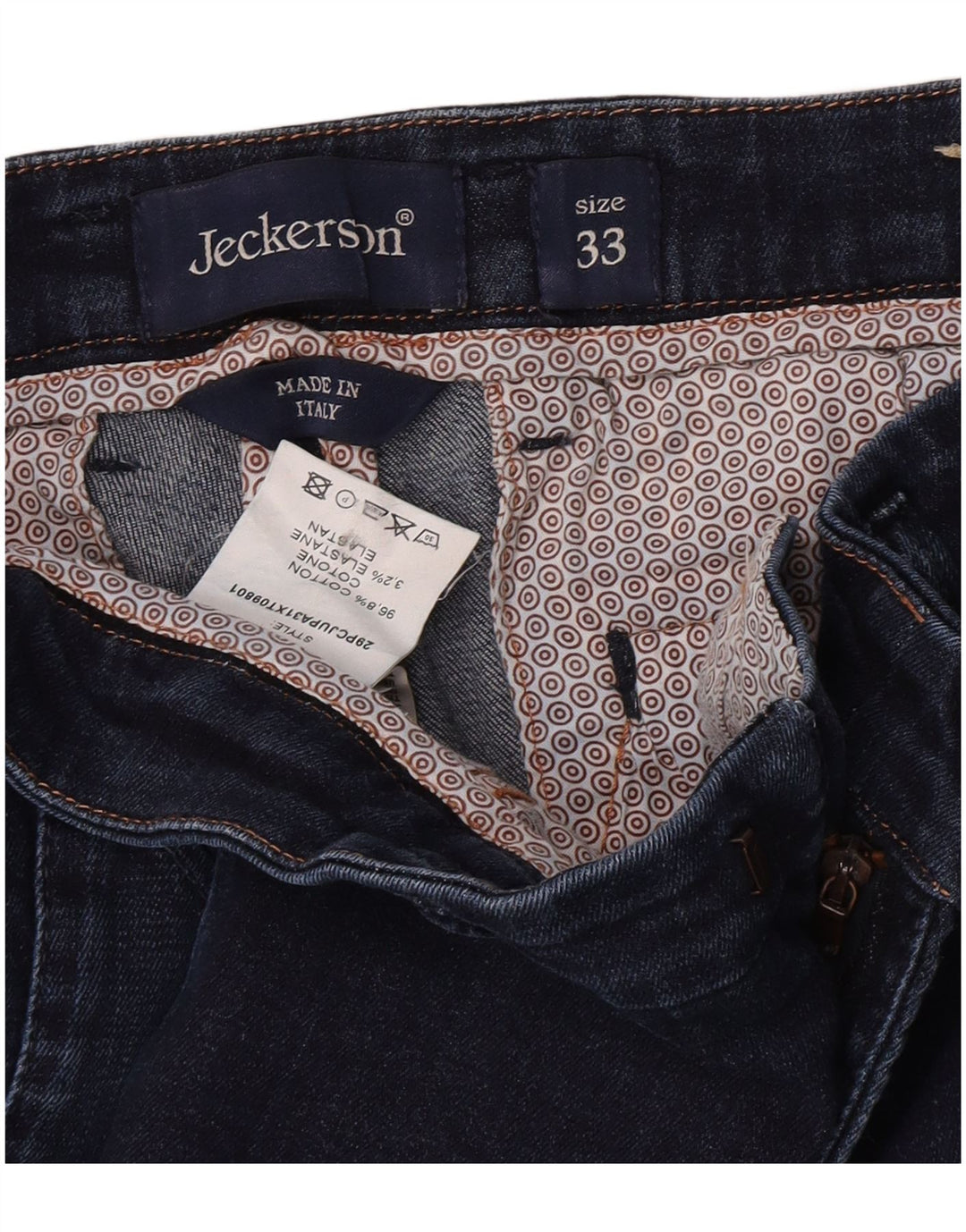 Jeckerson Dame Slim Jeans W33 L33 Marineblå Bomuld