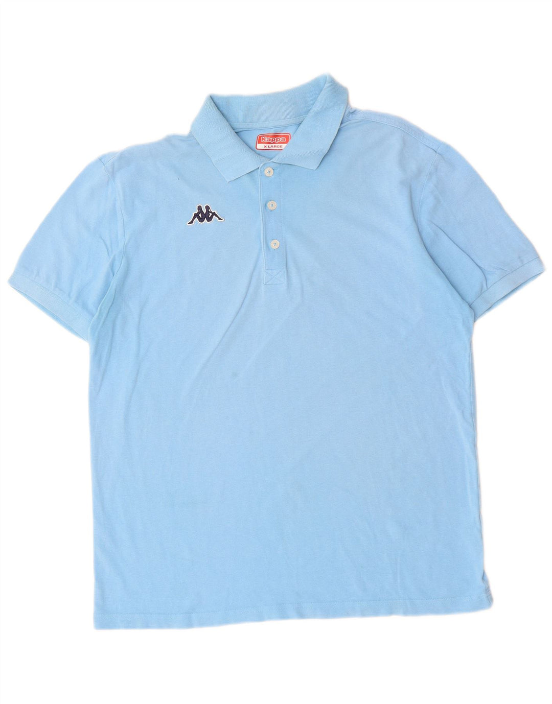 Kappa herre poloshirt XL blå bomuld