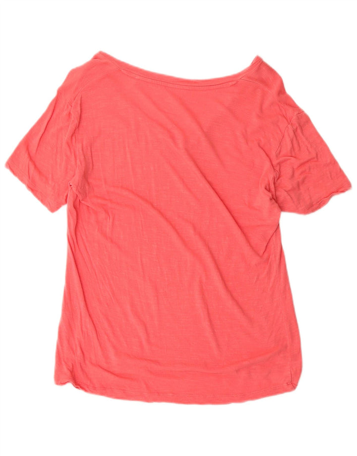 GUESS Womens Graphic T-Shirt Top UK 14 Medium Red