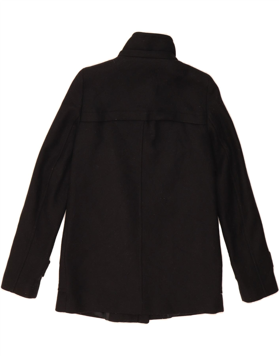 ZARA Womens Duffle Jacket UK 10 Small Black Cotton Vintage Zara and Second-Hand Zara from Messina Hembry 