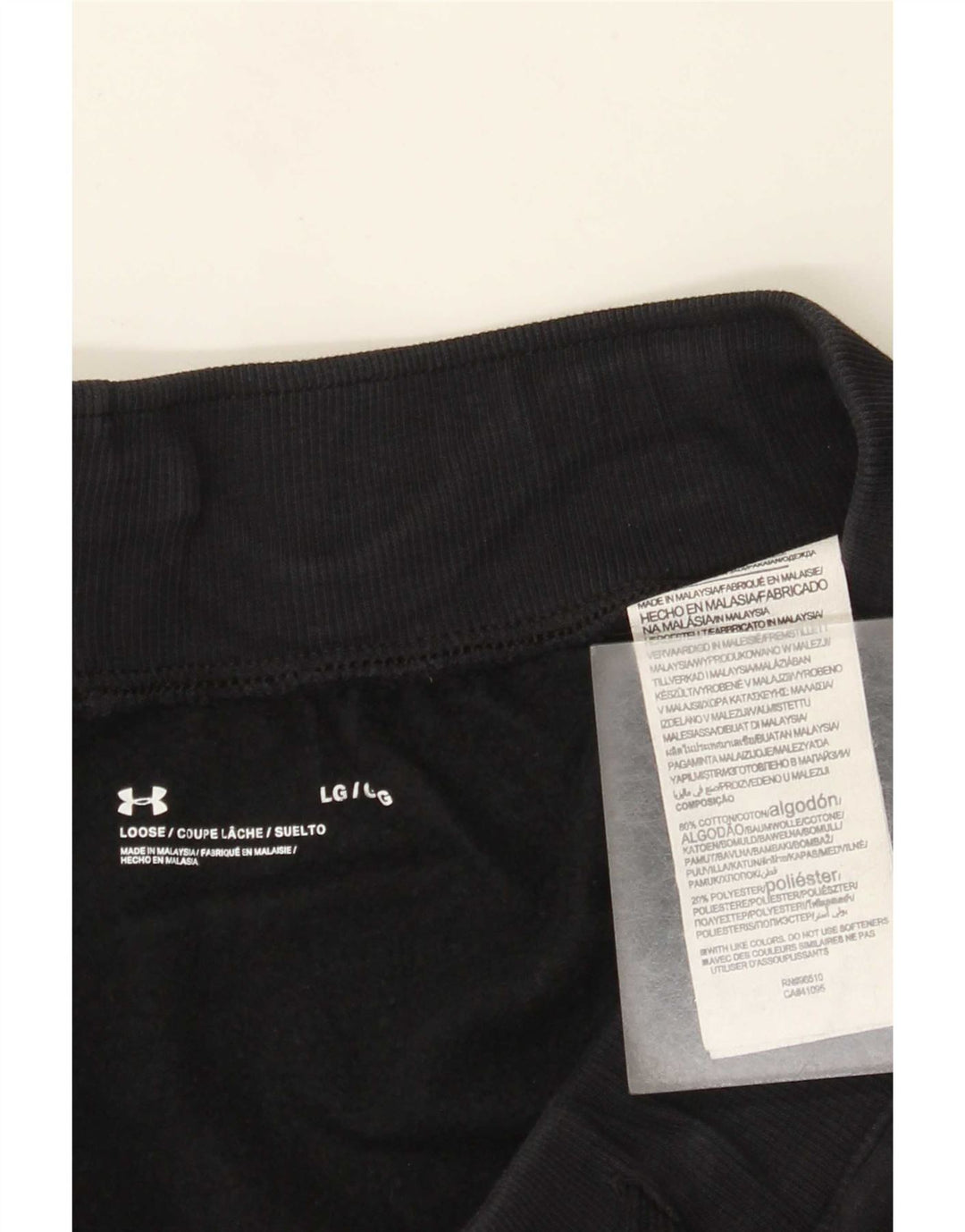 Under Armour Herre Sportshorts Stor Sort Bomuld