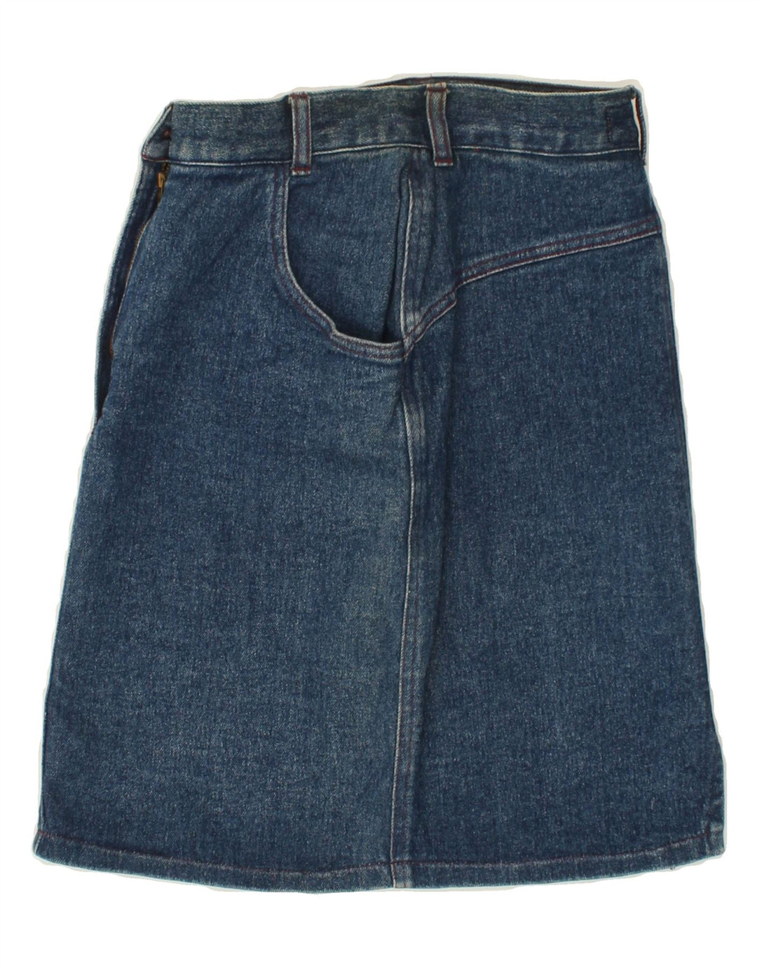 LE FULL Womens Denim Skirt IT 44 Medium W26 Blue Cotton Vintage Le Full and Second-Hand Le Full from Messina Hembry 